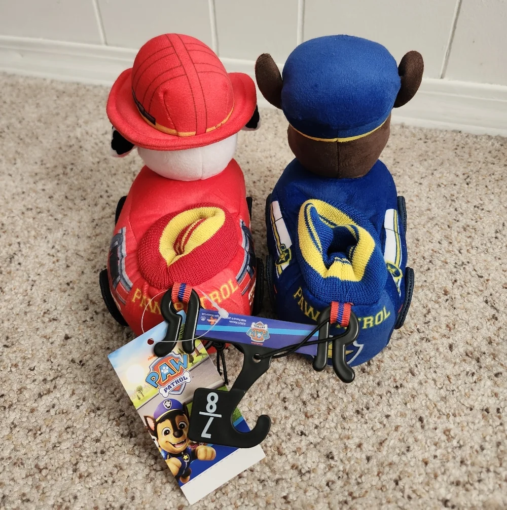 Paw Patrol Character Slippers in Blue and Red